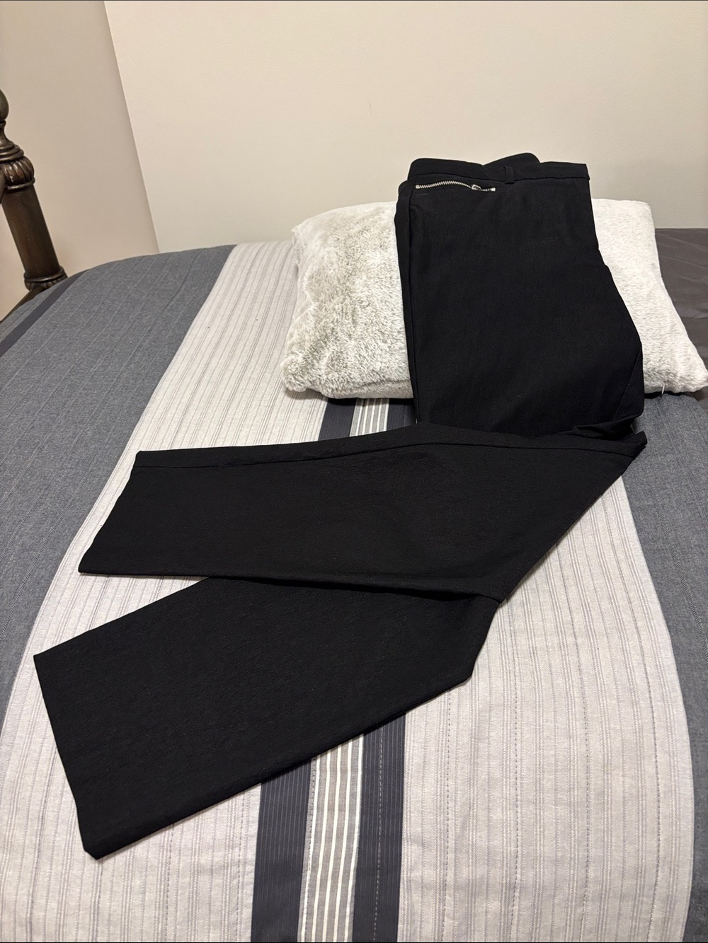 Calvin Klein Black Straight Leg Dress Pants